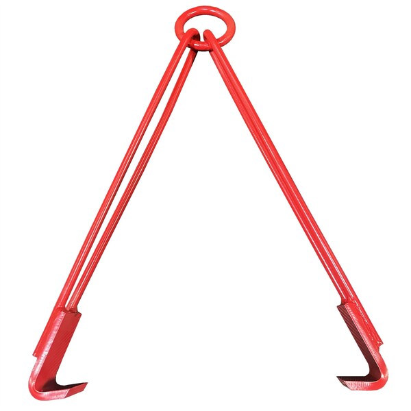 Horizontal Drum Lifting Hook, 1100 Lb. Cap, 55 Gal Drum Capacity